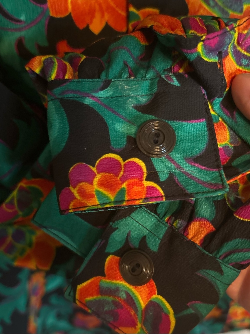 Vintage floral blouse - Picture 5 of 15